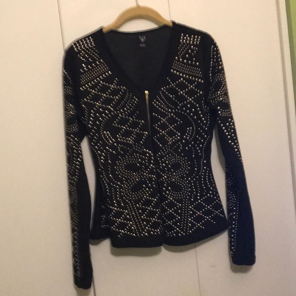 Windsor Jackets & Blazers - Black Jacket with Gold Studding